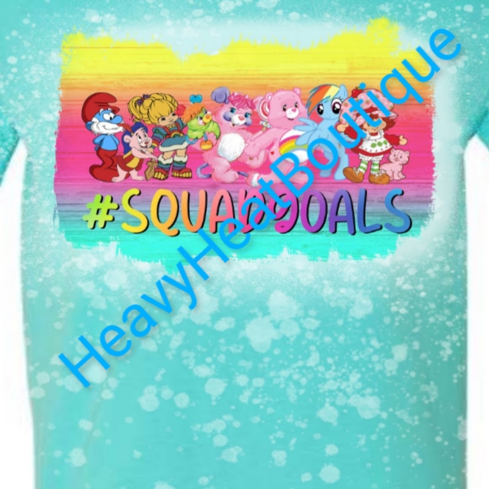 Squadgoals Bleached sublimation tee